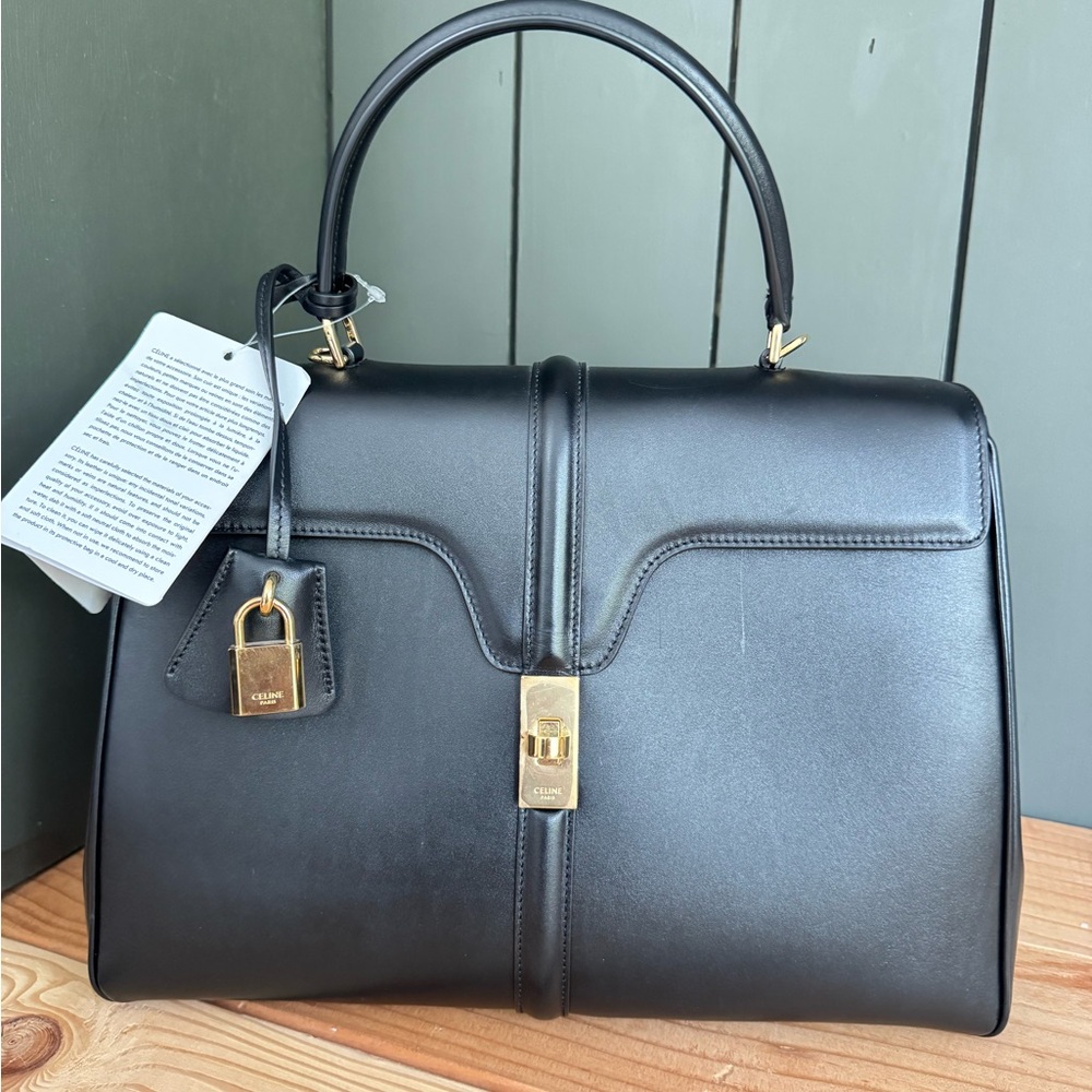 Celine handbag CLASSIQUE 16 BAG IN SATINATED CALFSKIN - Picture 8 of 16